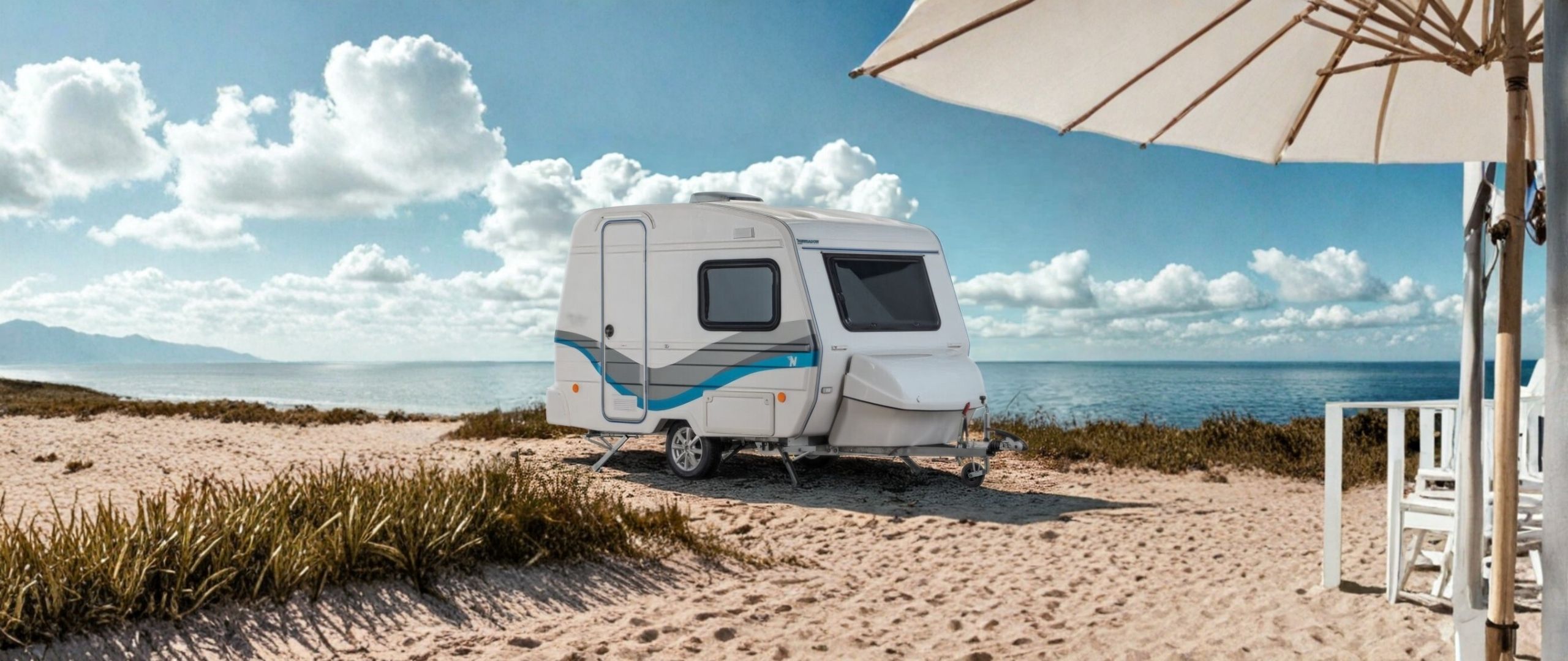 VEGA 295 ET ved stranden